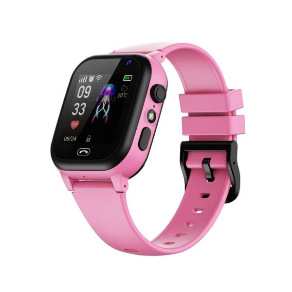 SIM Supported Kids Smart Watch (Smart2023 C005) – Pink, Blue & Black Color